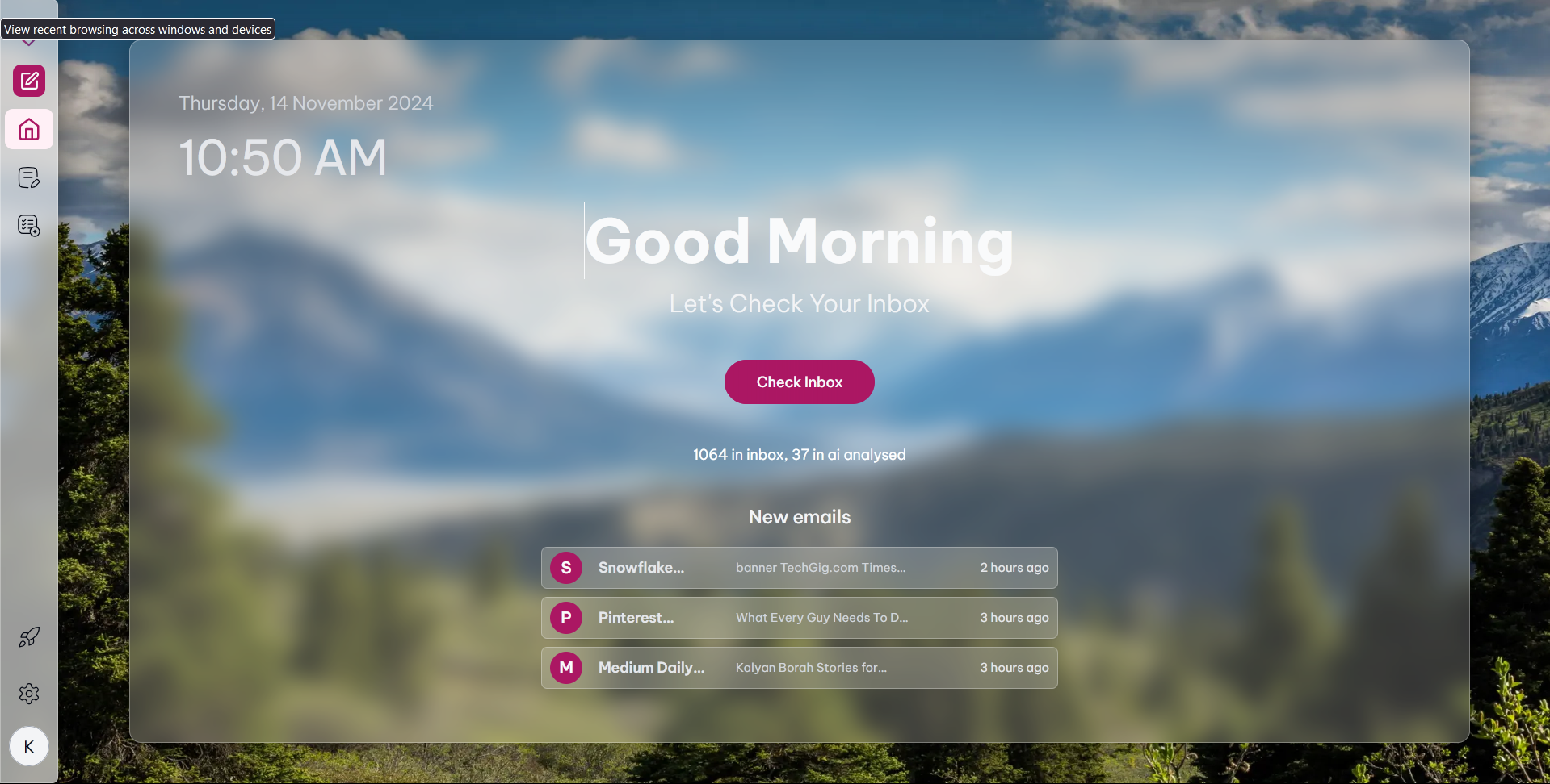 Smart Inbox: An AI powered email client